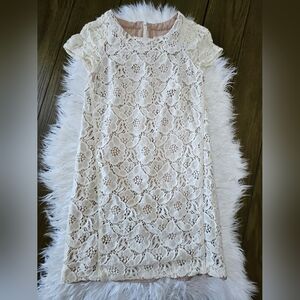 LOFT Ivory Lace Dress